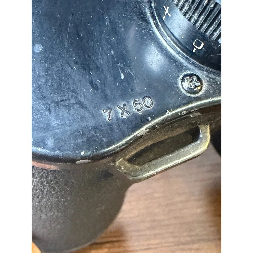 Vintage WWII 1943 US Navy Bausch & Lomb Mark 28 Mod 0 Binoculars Original Case